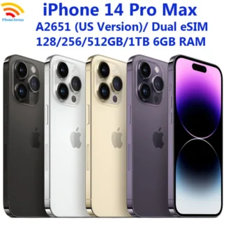 Original iPhone 14 Pro Max Dual eSIM 128/256/512/1TB,6GB RAM