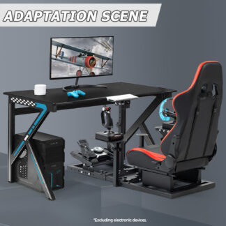 Racing & Flugsimulator mit ergonomischem Stuhl- und Tisch-Design