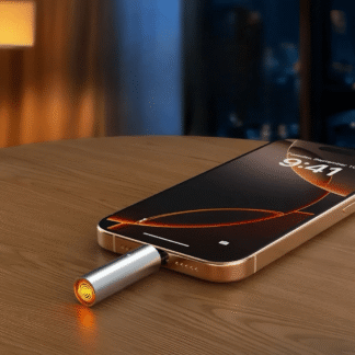 Elektrisches Sturmfeuerzeug für USB-C für Handy, Abschaltung nach 10 Sek.